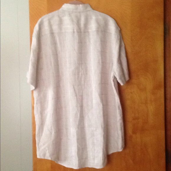Perry Ellis x-Lg Linen short sleeve shirt. - Picture 2 of 6
